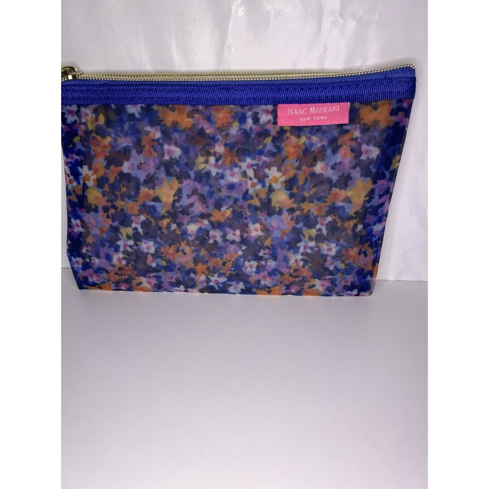 Isaac Mizrahi Floral Makeup bag 8 X 5 Travel  Gift Organization.‎ Glamour NWOT